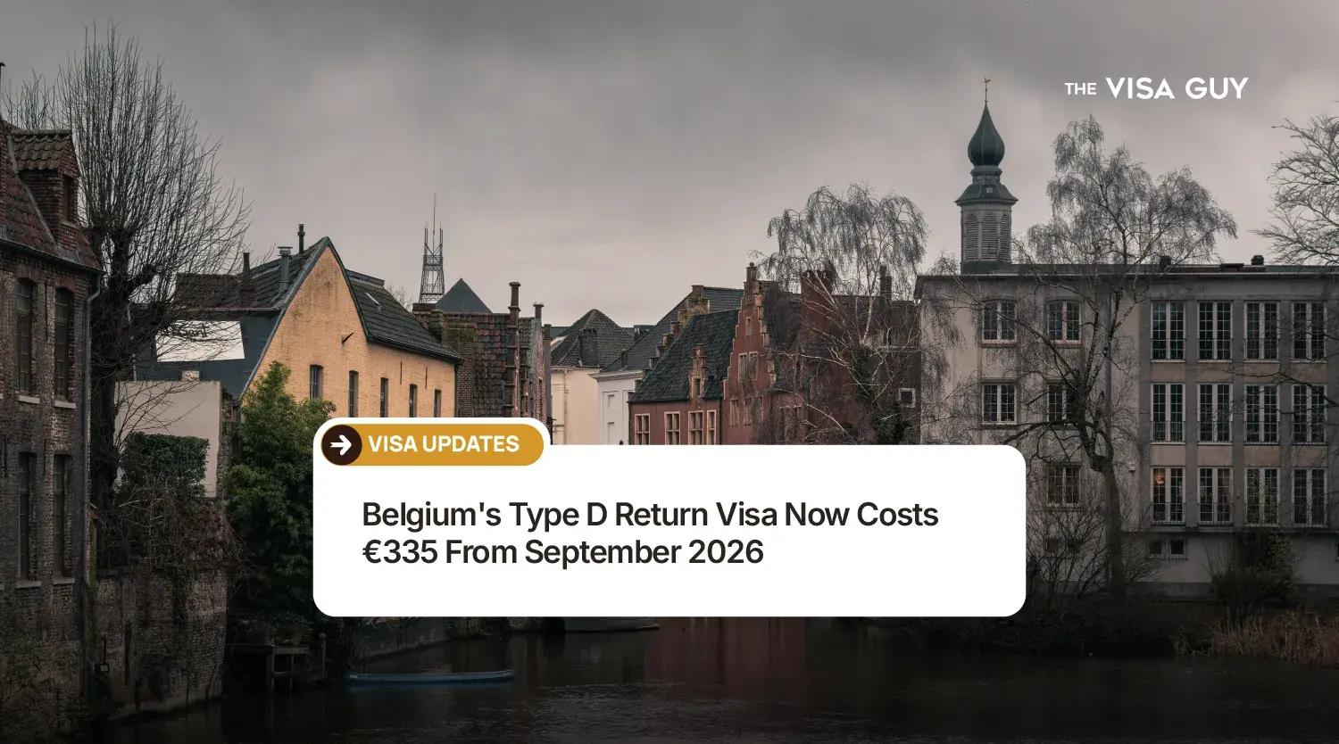 Belgium's Type D Return Visa Increased 2026