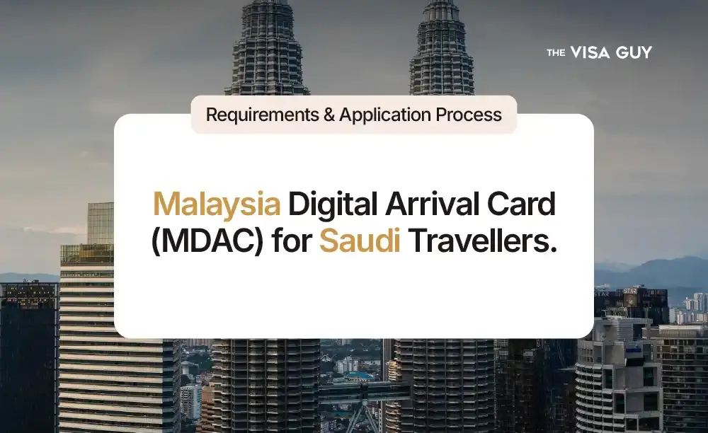 Malaysia Digital Arrival Card for Saudi Travellers