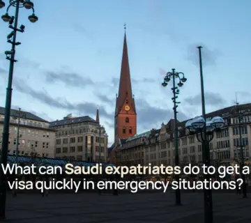 What can Saudi expatriates do to get a visa quickly in emergency situations?