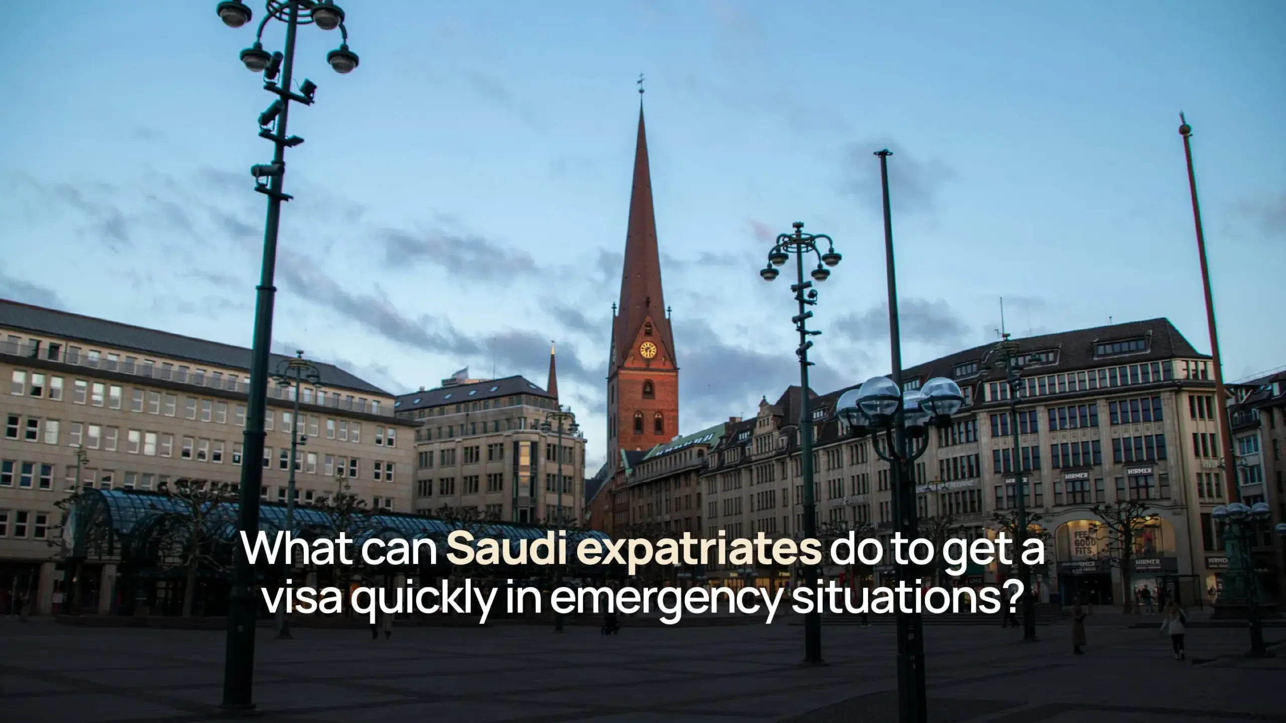 What can Saudi expatriates do to get a visa quickly in emergency situations?